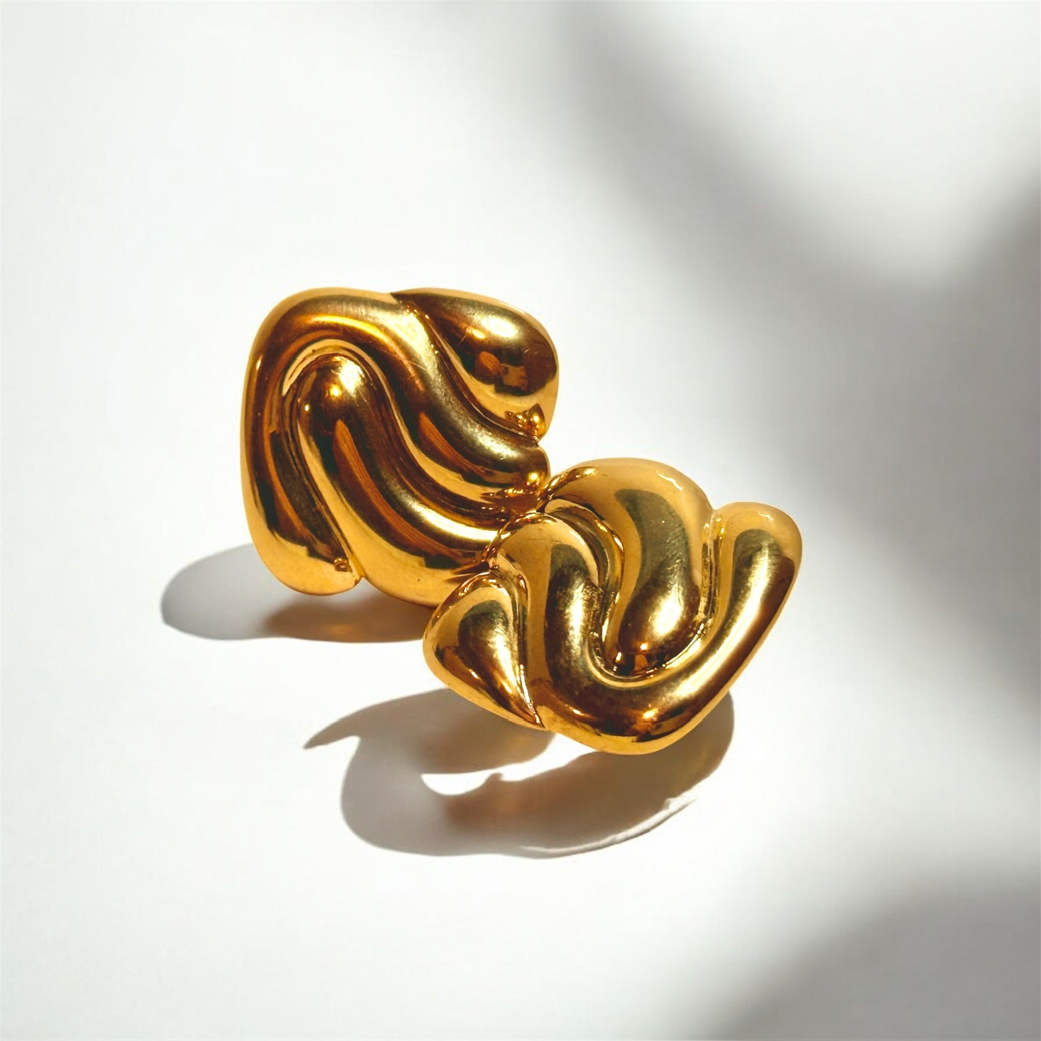 Golden Wave Earrings